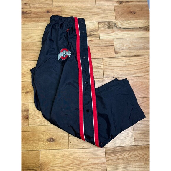Vintage Champion Ohio State Tear-Away Track‎ Pants Mens XL Side Snaps Warm Up - Picture 1 of 14
